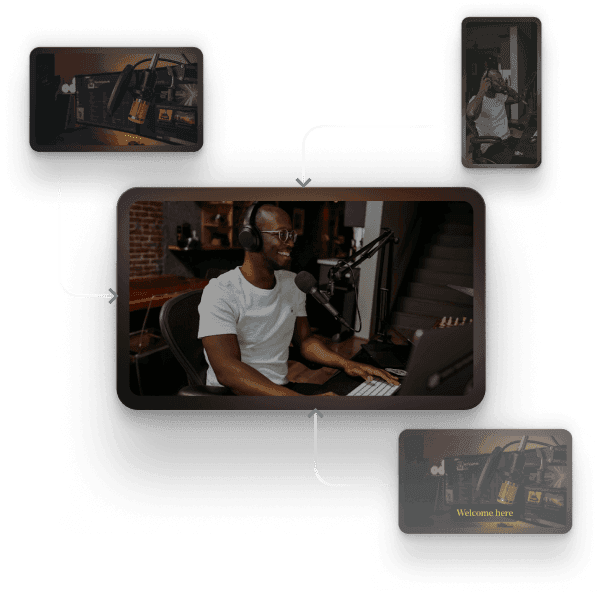 Footage clips arranged into a finished video in Cardboard